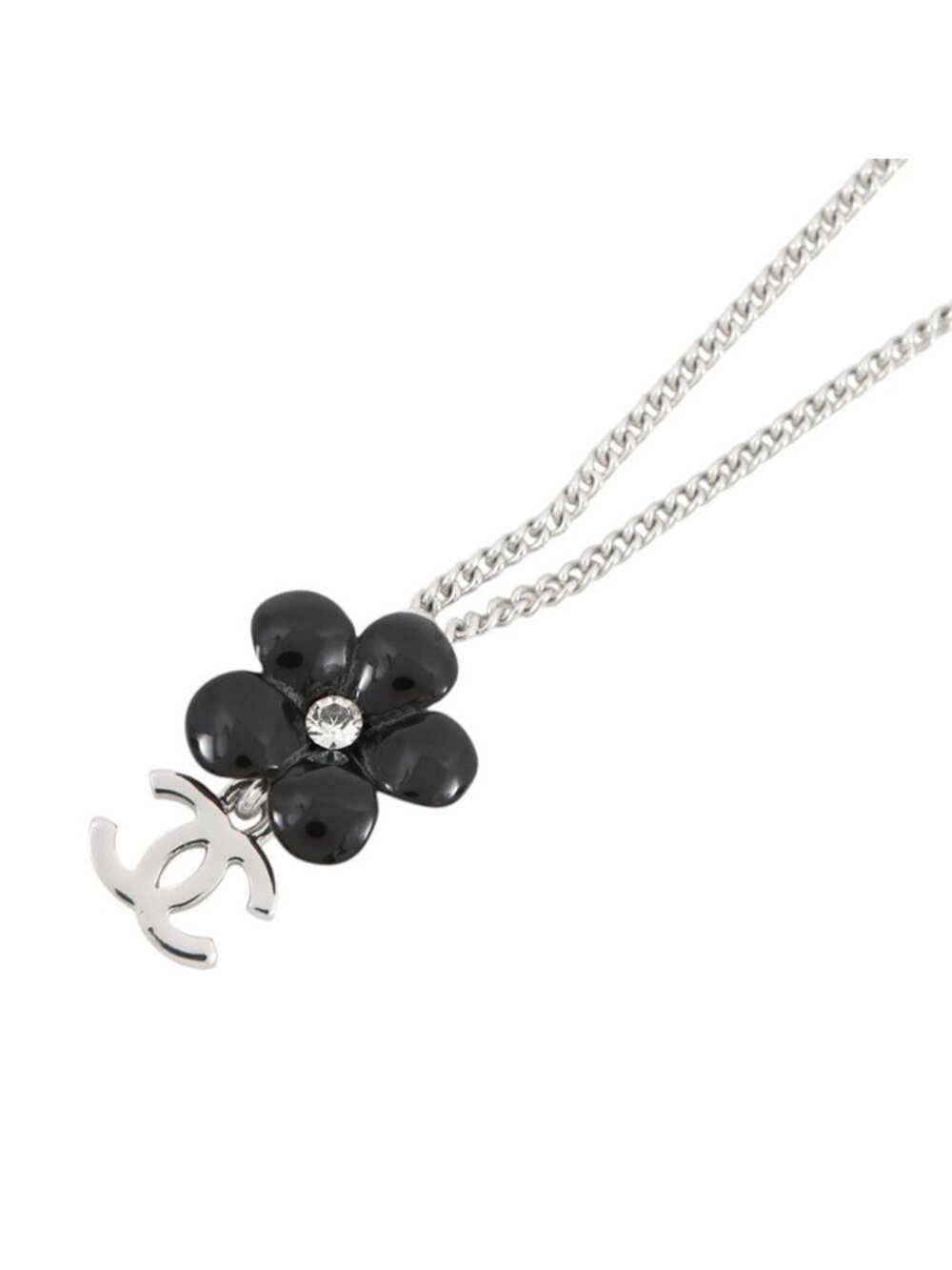 Chanel Necklace Camellia CC Logo 05